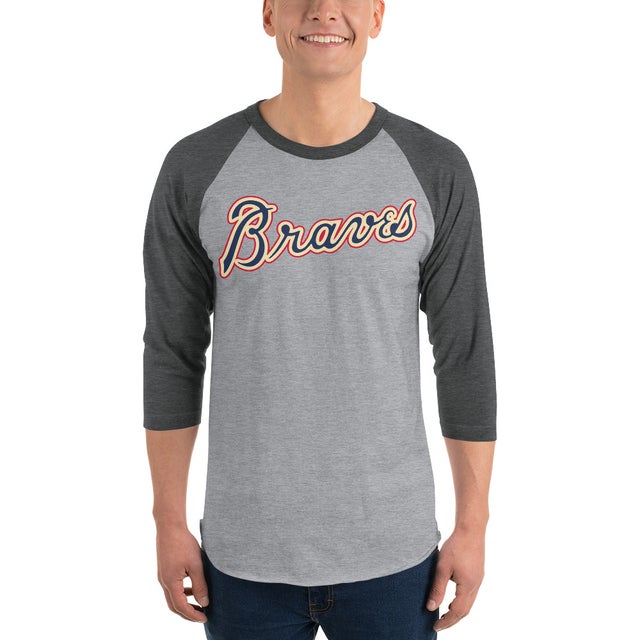 BRAVES 3/4 sleeve raglan shirt