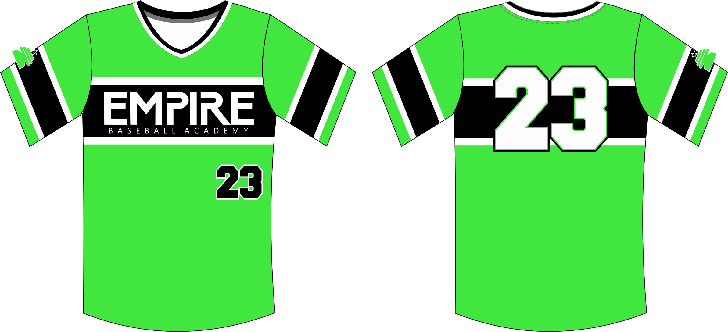 Empire baseball academy Game jersey 1