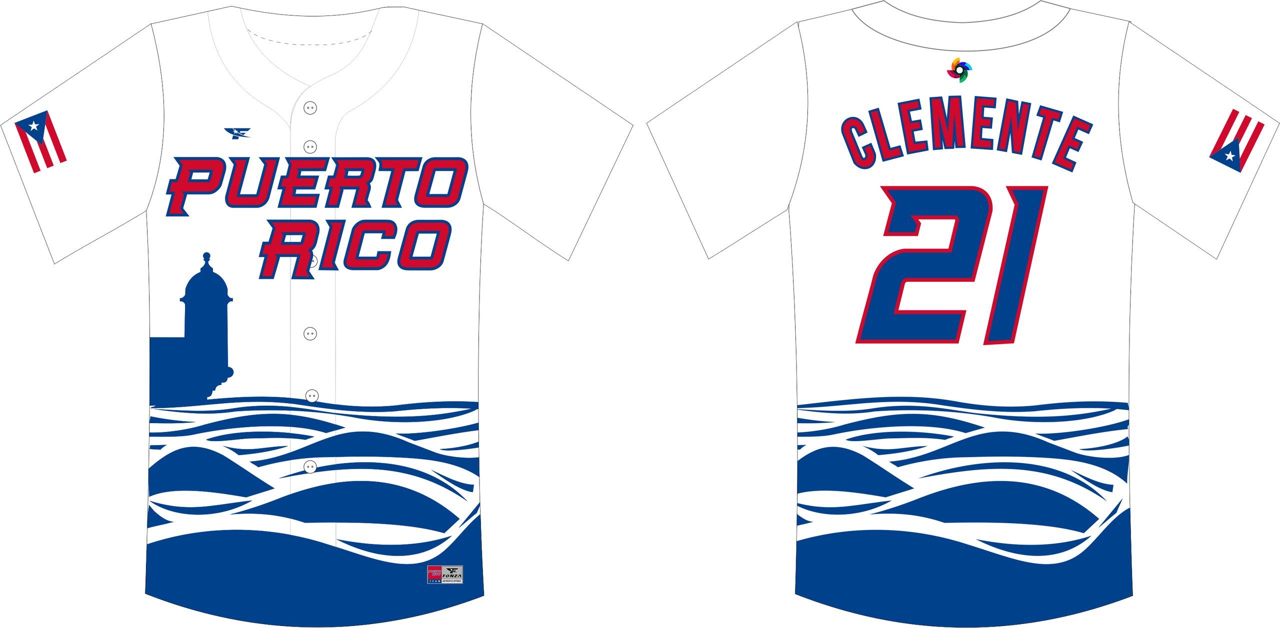 Puerto Rico Baseball 2023 World Baseball Classic Replica Player